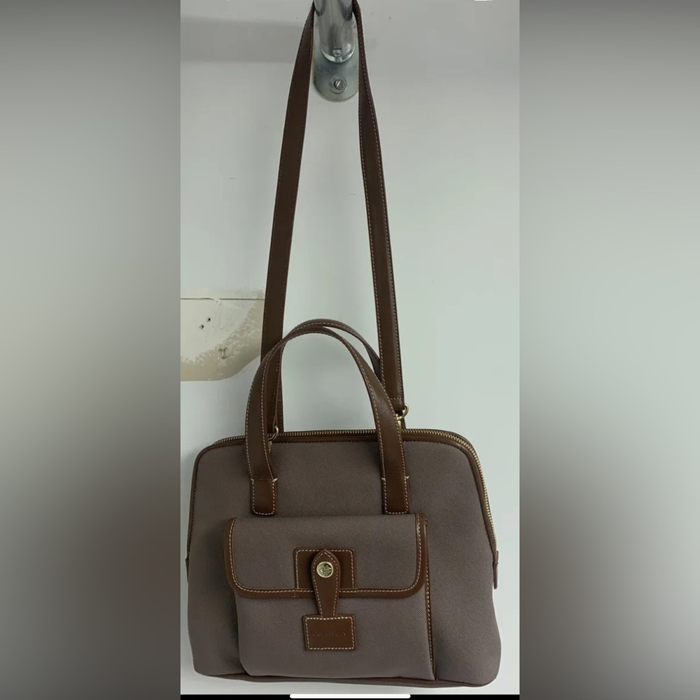 BRAND NEW VINTAGE COLE HAAN HANDBAG PURSE BROWN LEATHER SHOULDER BAG GOLD